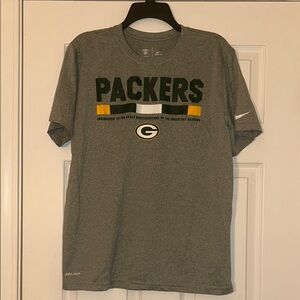 Green Bay Packers Gray T-ShirtNike NFL